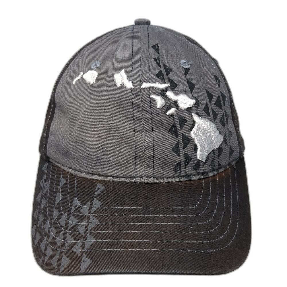 Hawaiian Islands Slideback Baseball Cap Multi One Size Adjustable Crazy Shirts
